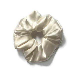 Jedwabna gumka Basic maxi - biała