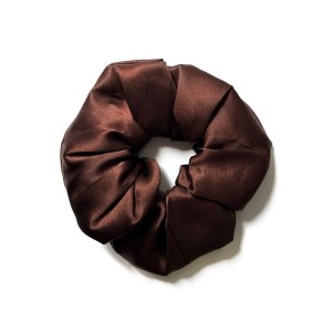 Jedwabna gumka Basic maxi - czekoladowa