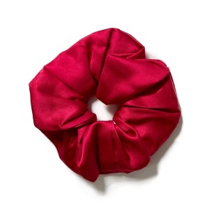 Jedwabna gumka Basic maxi - czerwona