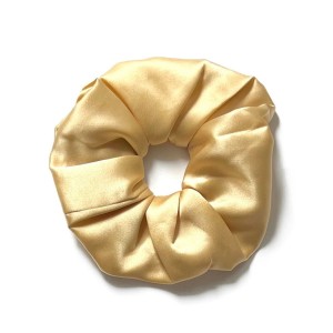 Jedwabna gumka Basic maxi - żółta