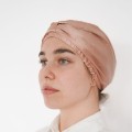 Jedwabny satynowy turban do włosów