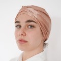 Jedwabny satynowy turban do włosów