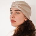 Jedwabny satynowy turban do włosów