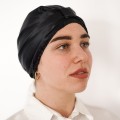 Jedwabny satynowy turban do włosów