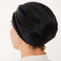 Jedwabny satynowy turban do włosów