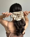 Jedwabna gumka scrunchie oversized giove