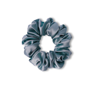 Jedwabna gumka Flossy midi - denim