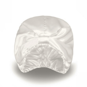 Jedwabny turban do włosów - Ivory